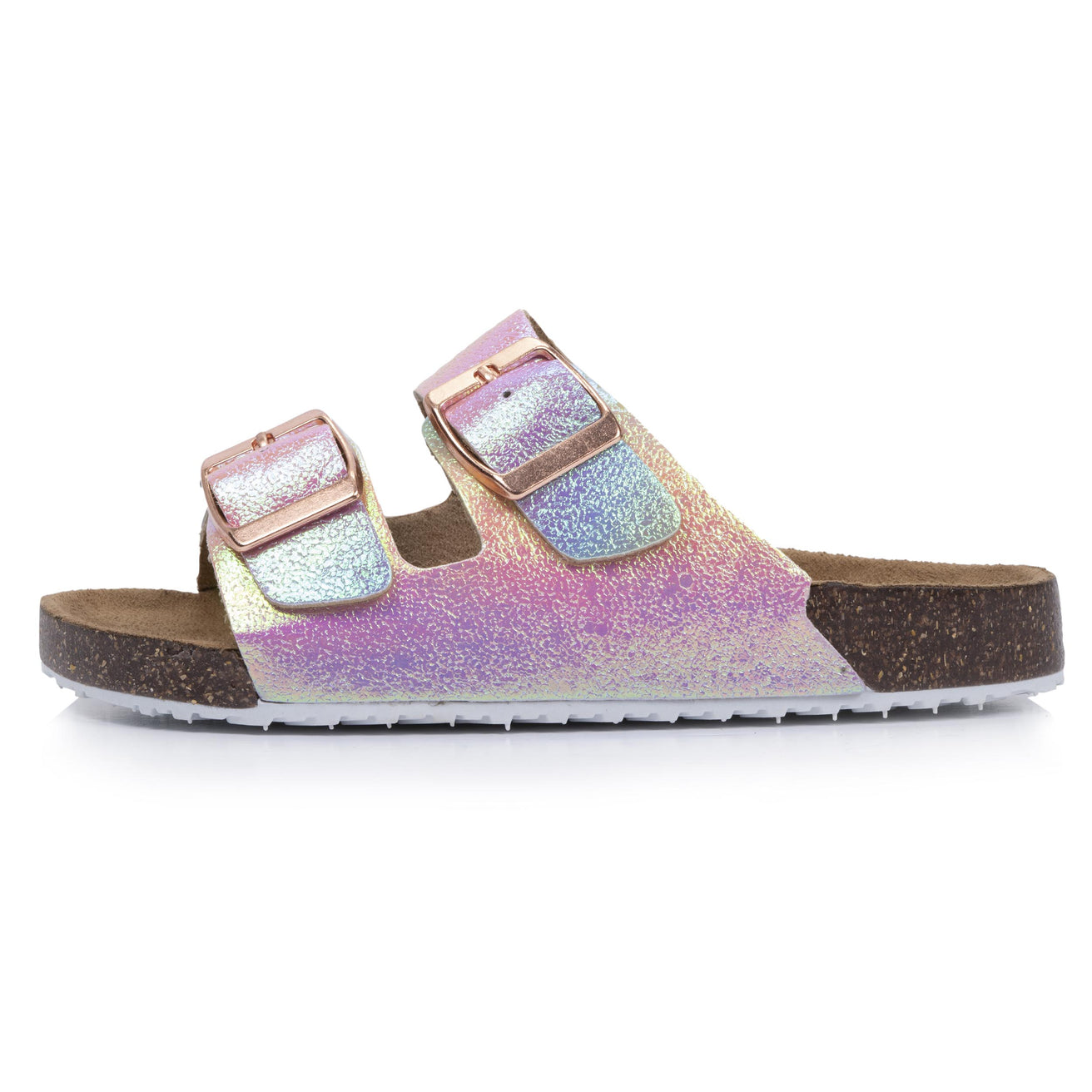 Mules sandalias Niños doble tira Multico