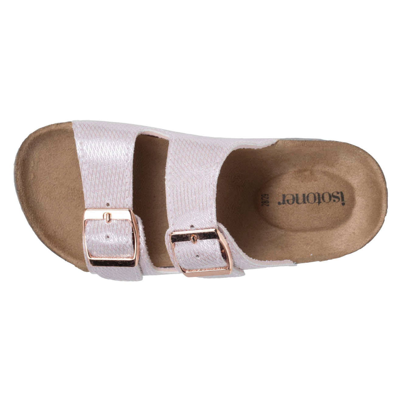 Mules sandalias Niños doble tira Rosa