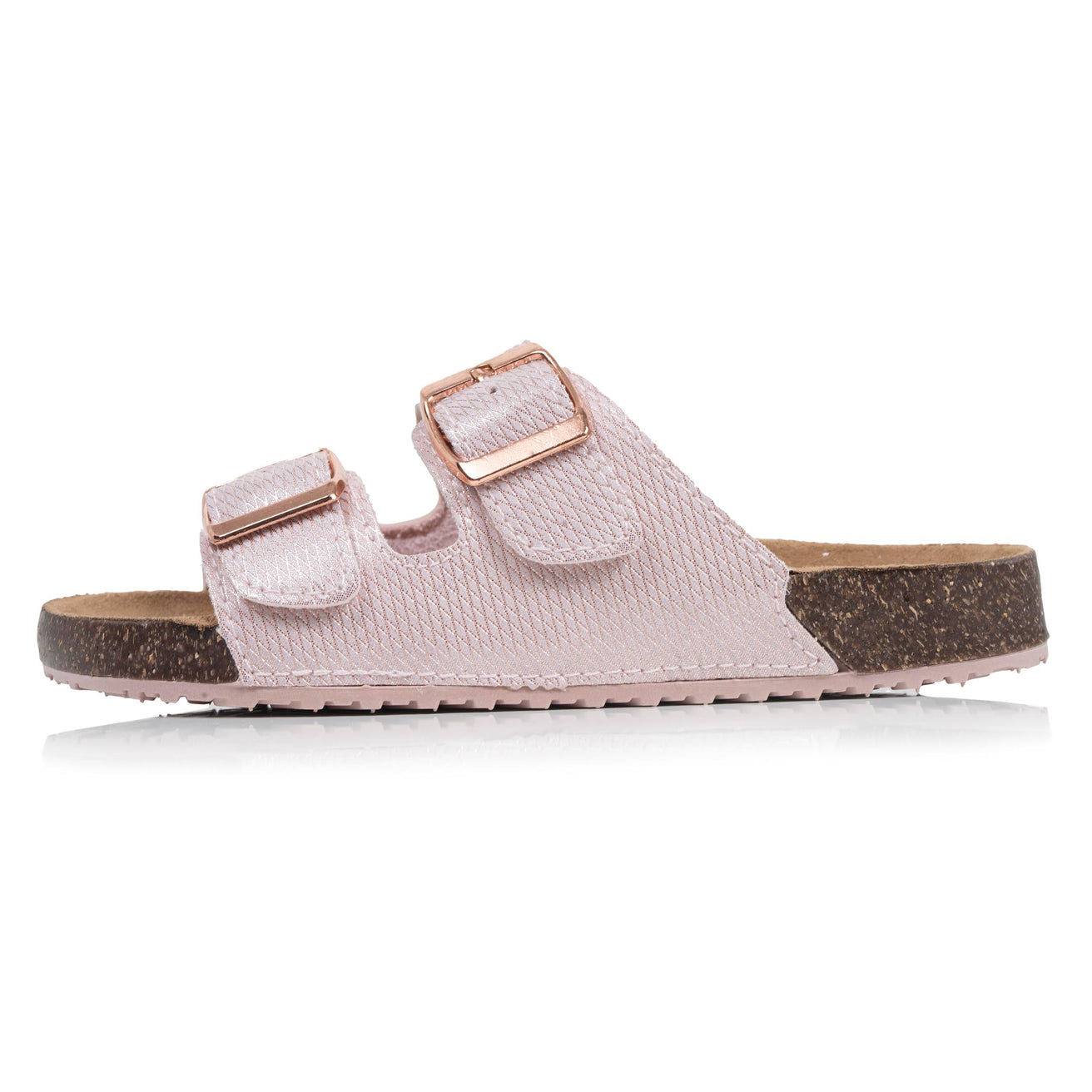 Mules sandalias Niños doble tira Rosa