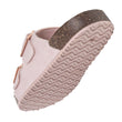 Mules sandalias Niños doble tira Rosa