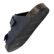 Mules sandalias Hombre Doble Correa Marino