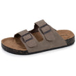 Chinelas Sandalias Hombre doble correa Taupe