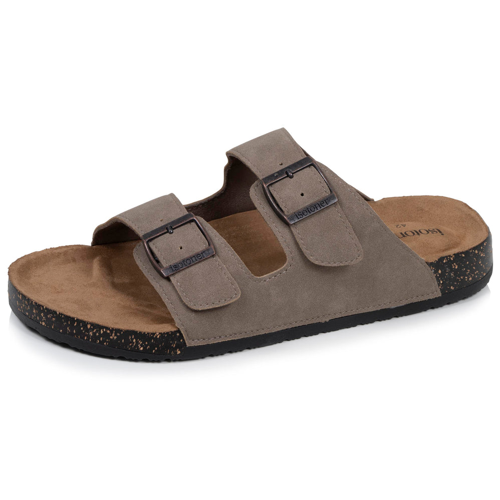 Chinelas Sandalias Hombre doble correa Taupe - Isotoner
