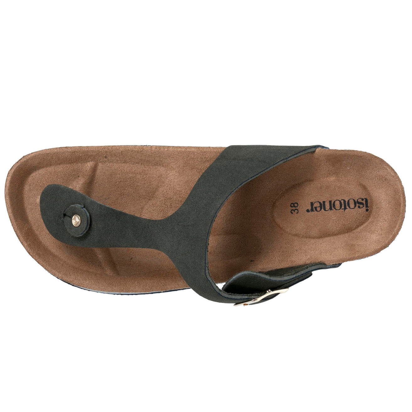 Mules chanclas Mujer Caqui