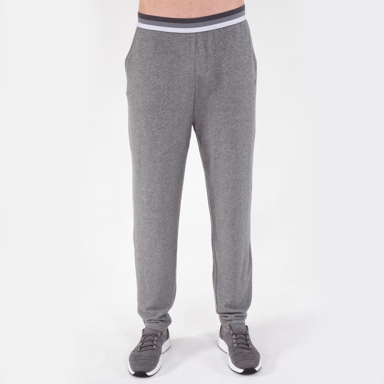 Pantalón elástico Hombre Gris