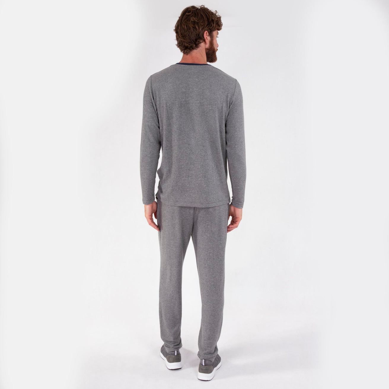 Pantalón elástico Hombre Gris