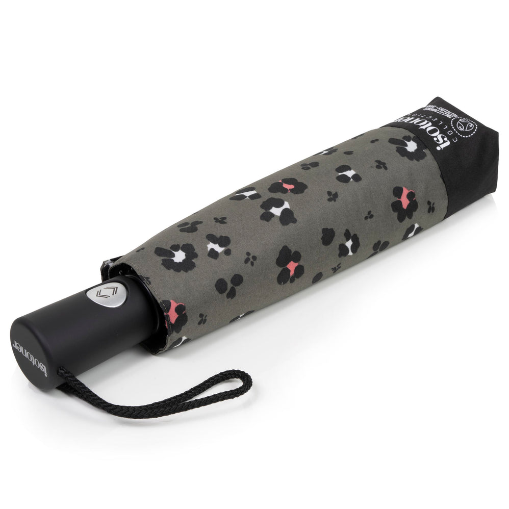 Paraguas Automático Leopardo Caqui - Isotoner