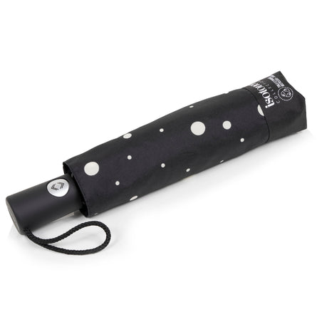 Paraguas Automático Lunares Negro/Amarillo - Isotoner