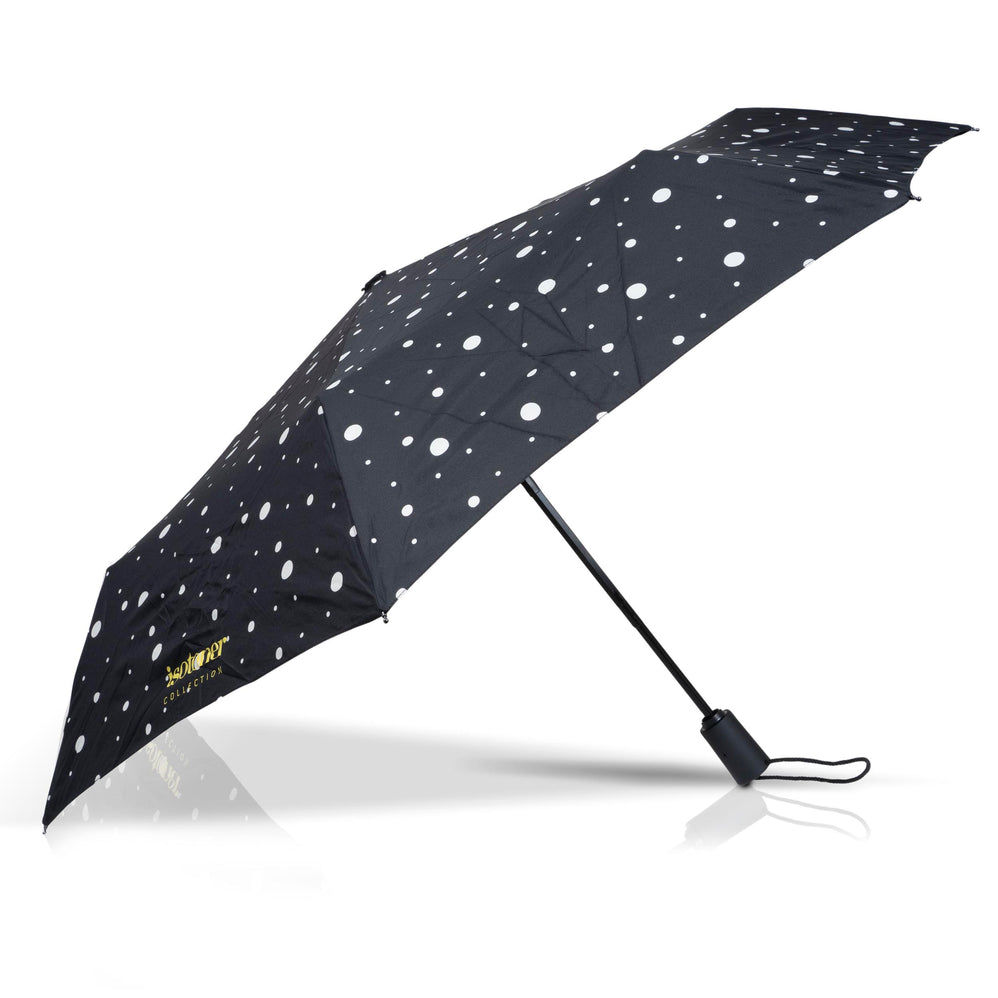 Paraguas Automático Lunares Negro/Amarillo - Isotoner