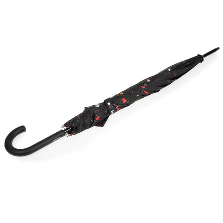 Paraguas de Caña Automático Corazón Rojo - Isotoner