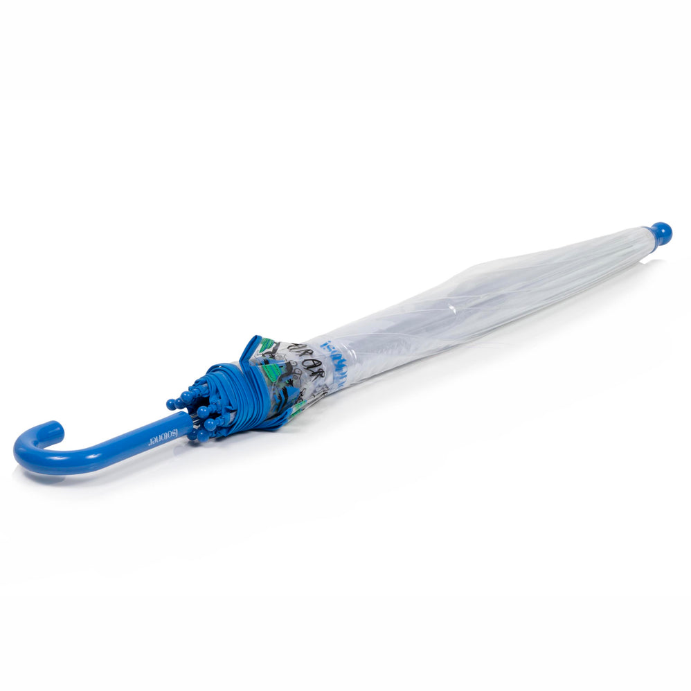 Paraguas Niños transparente PVC/Monstruo Azul - Isotoner