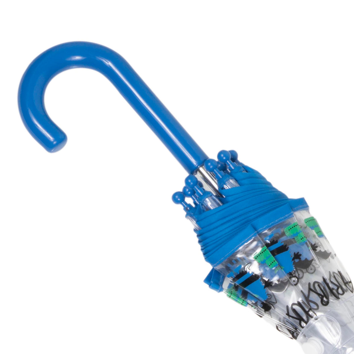 Paraguas Niños transparente PVC/Monstruo Azul