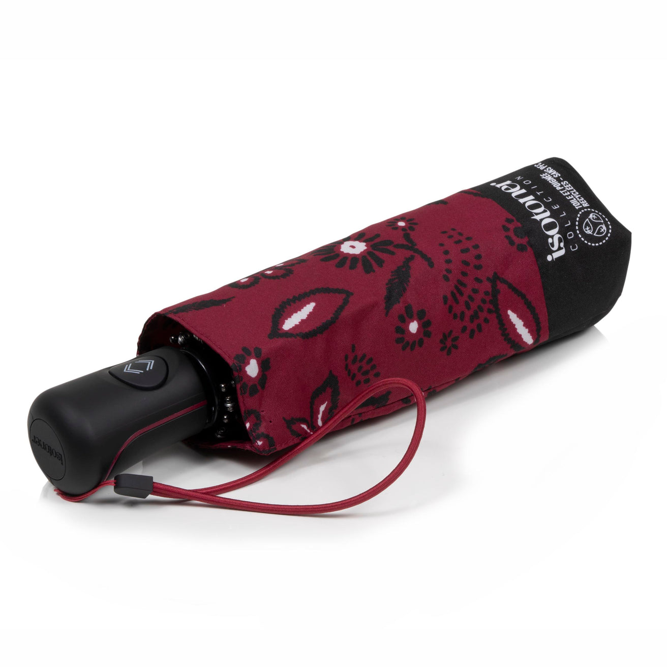 Paraguas Mini Auto Bandana Burdeos