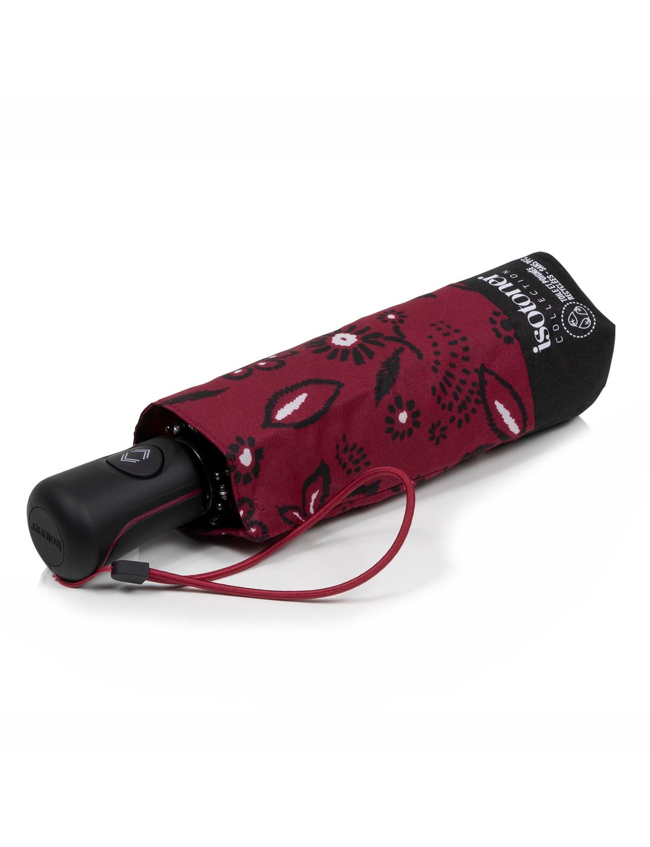 Paraguas Mini Auto Bandana Burdeos