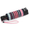 Paraguas reciclado automático Patchwork Rayas rayure blush - Isotoner
