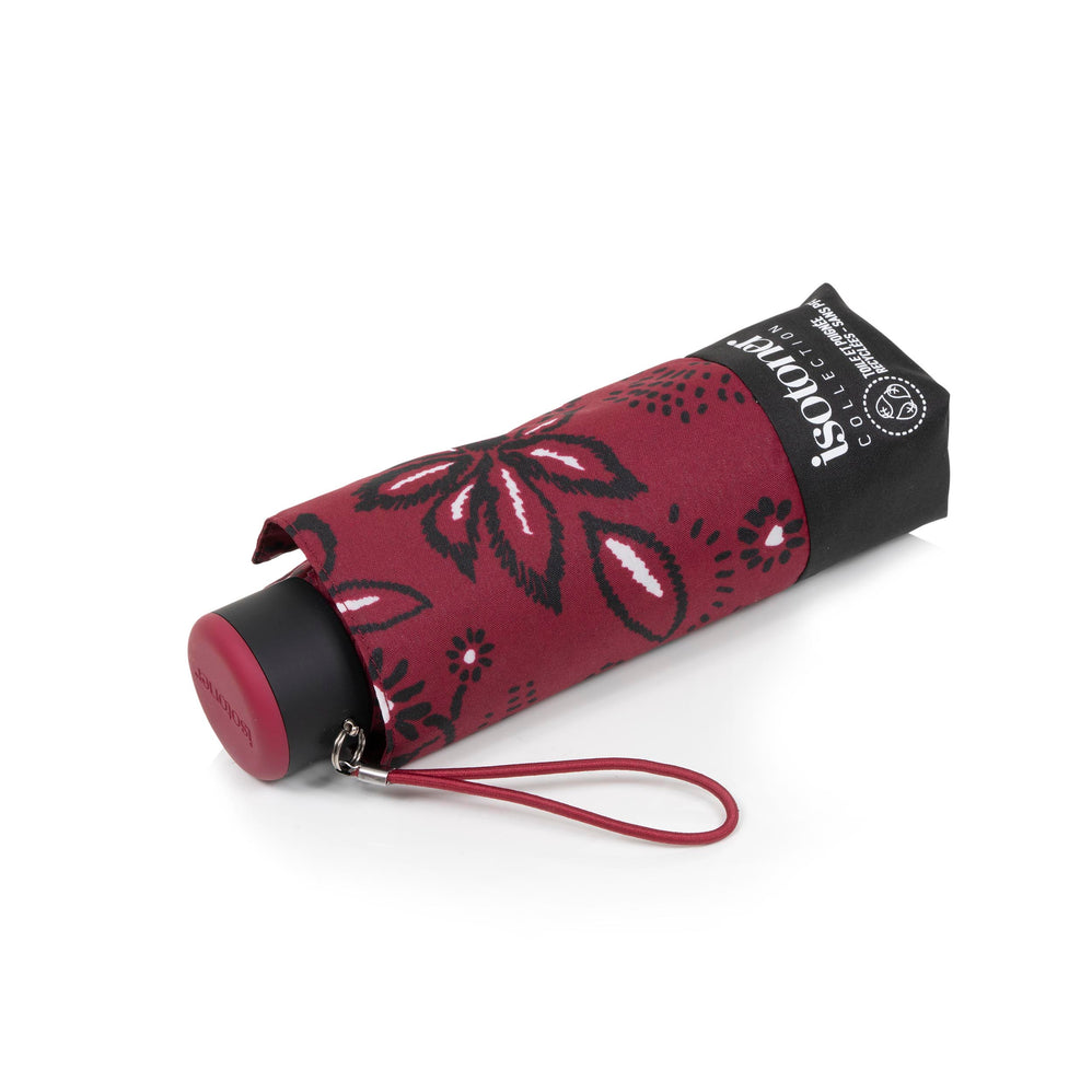 Paraguas Mini Slim Bandana Burdeos - Isotoner