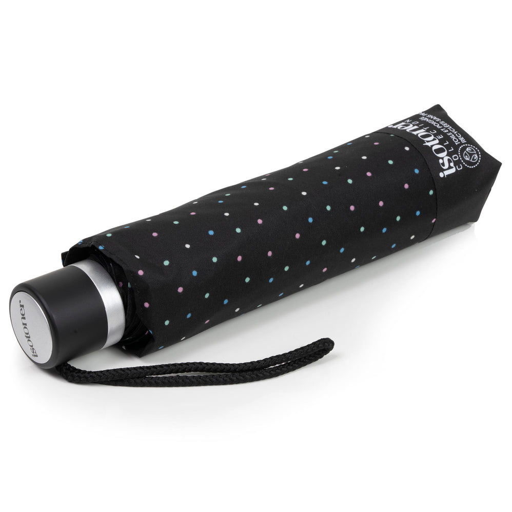 Paraguas Buen Precio Mini Lunares Negro - Isotoner