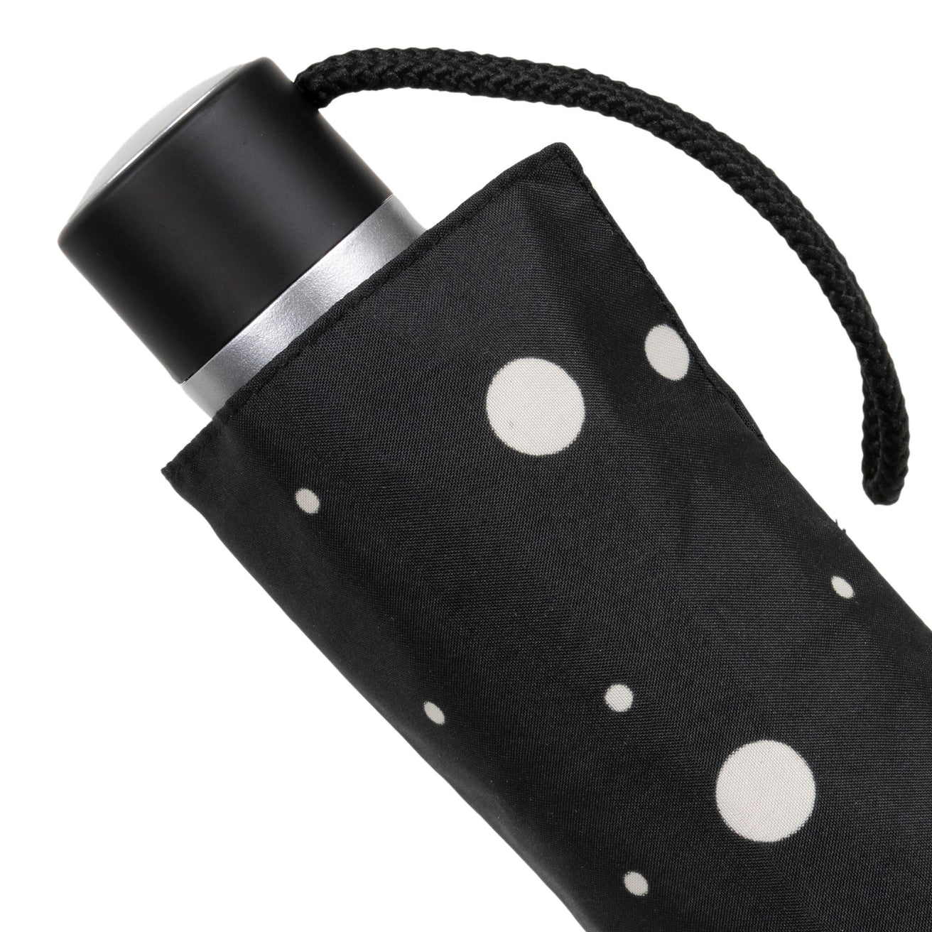 Paraguas Pequeño Precio Mini Lunares Negro/Amarillo