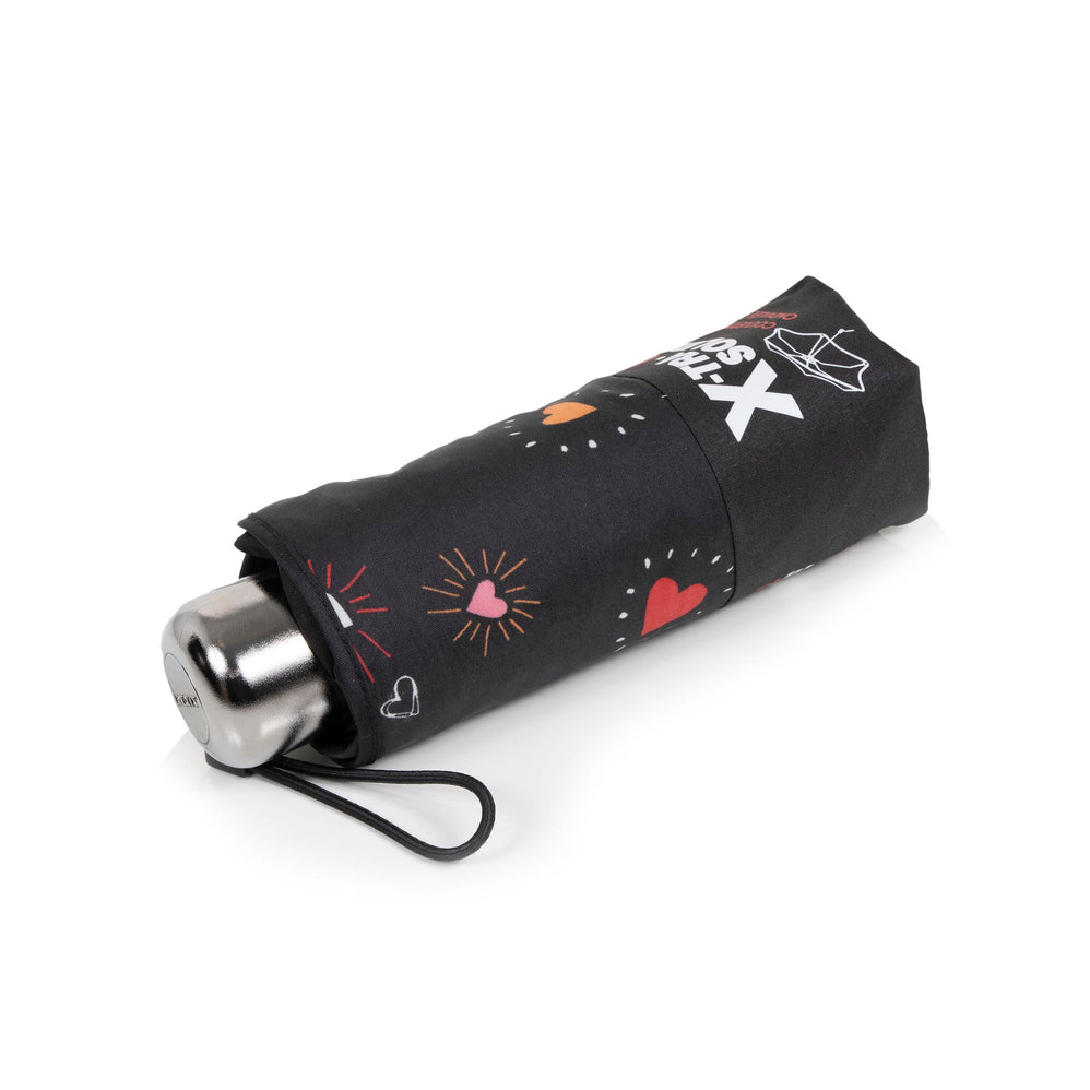Paraguas X-TRA RESISTENTE ALPHA 17,5 cm Corazón Rojo - Isotoner