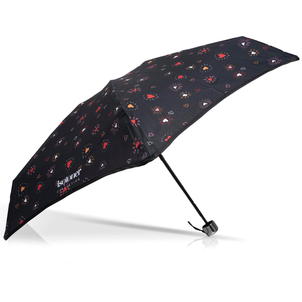 Paraguas X-TRA RESISTENTE ALPHA 17,5 cm Corazón Rojo - Isotoner