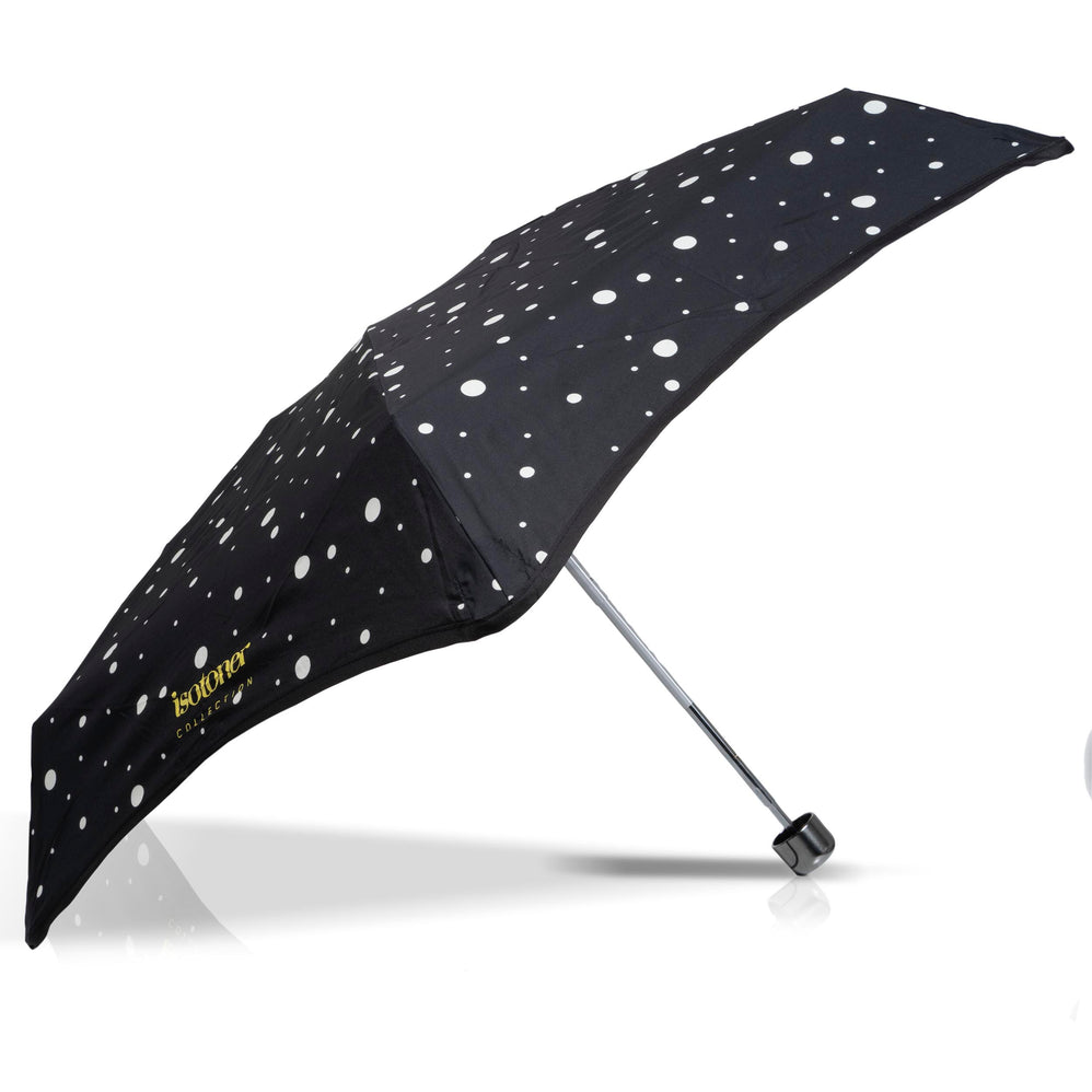 Paraguas X-TRA RESISTENTE ALPHA 17,5 cm Lunares Negro/Amarillo - Isotoner
