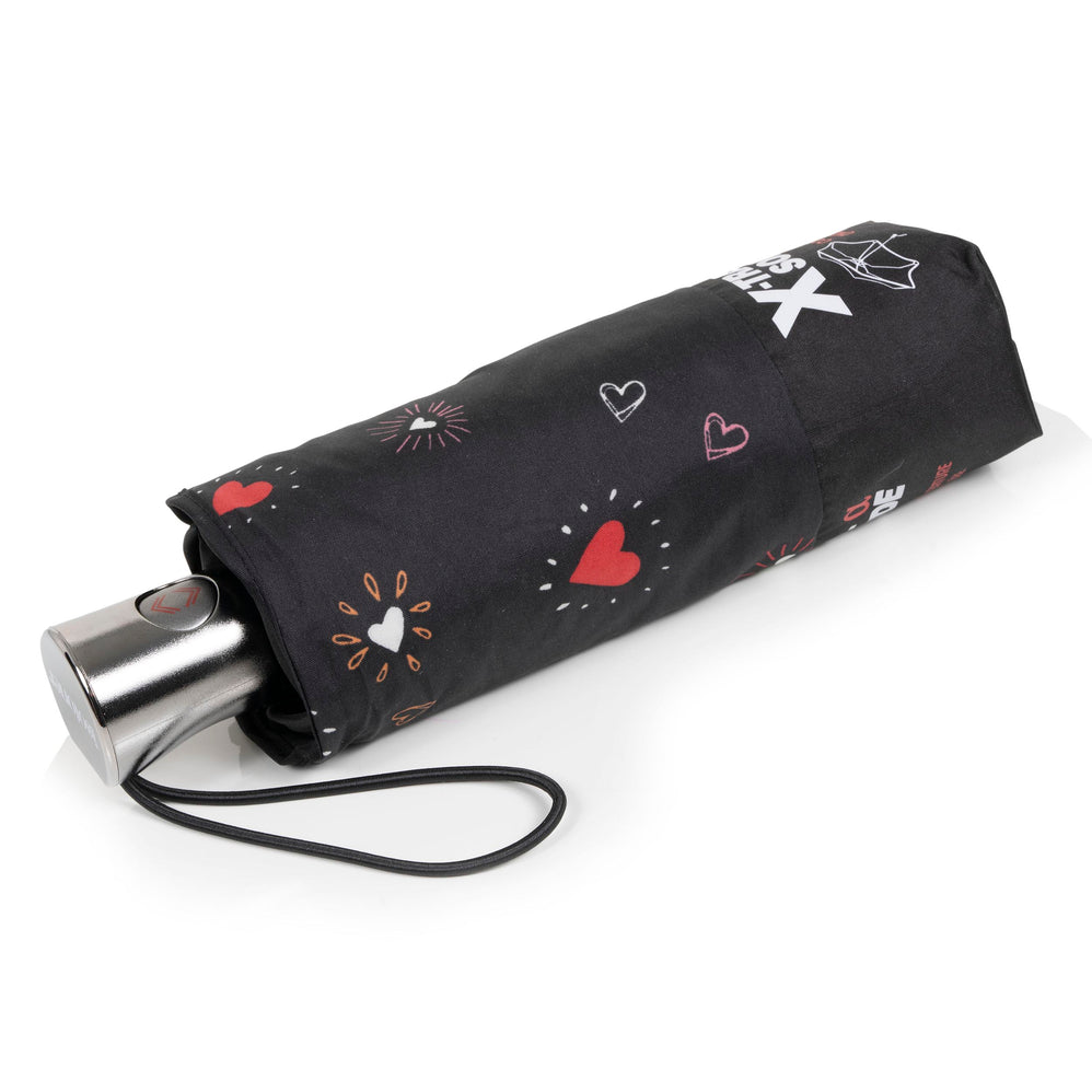 Paraguas X-TRA RESISTENTE ALPHA 23 cm Corazón Rojo - Isotoner