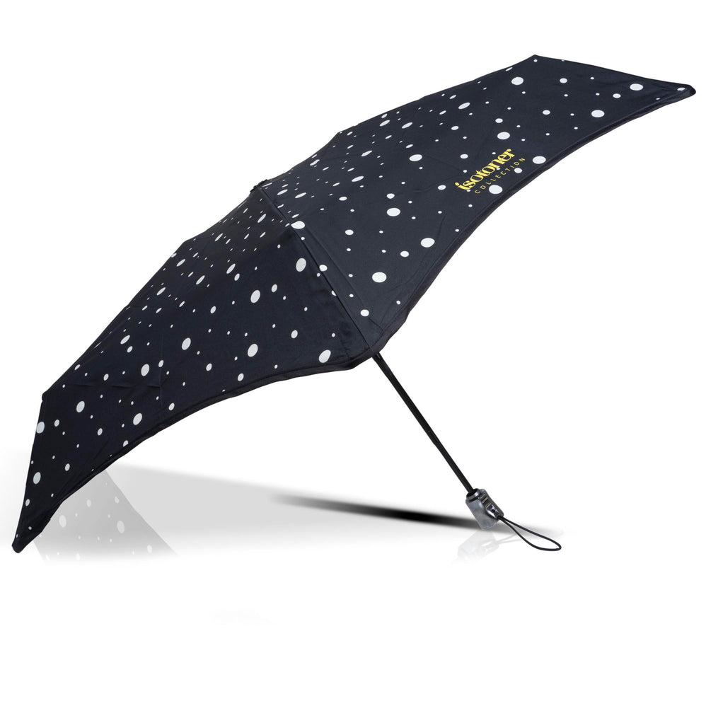 Paraguas X-TRA RESISTENTE ALPHA 23 cm Lunares Negro/Amarillo - Isotoner
