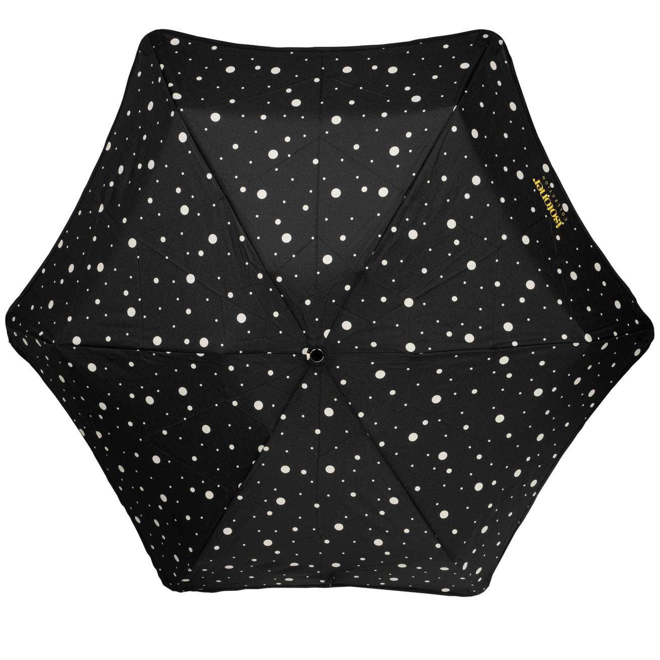 Paraguas X-TRA RESISTENTE ALPHA 23 cm Lunares Negro/Amarillo