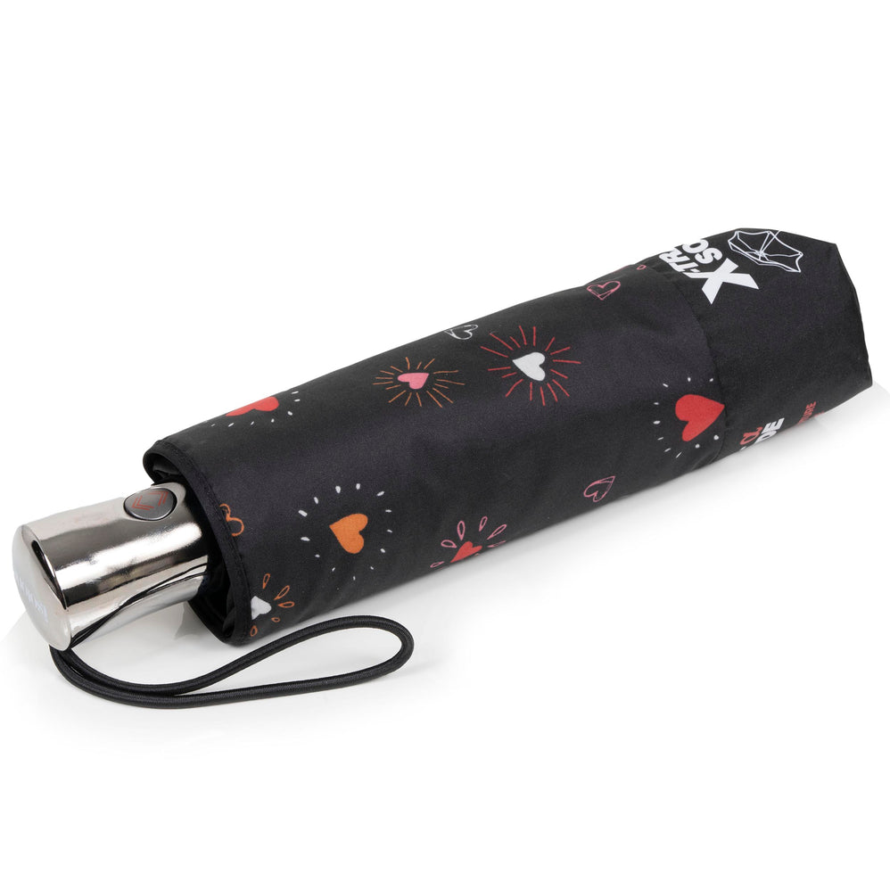 Paraguas X-TRA RESISTENTE ALPHA 28 cm Corazón Rojo - Isotoner