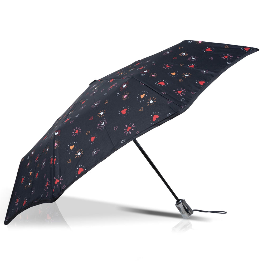 Paraguas X-TRA RESISTENTE ALPHA 28 cm Corazón Rojo - Isotoner