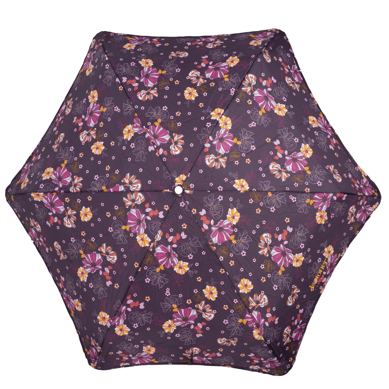 Paraguas ALPHA X-TRA RESISTENTE 23cm Flores Berenjena