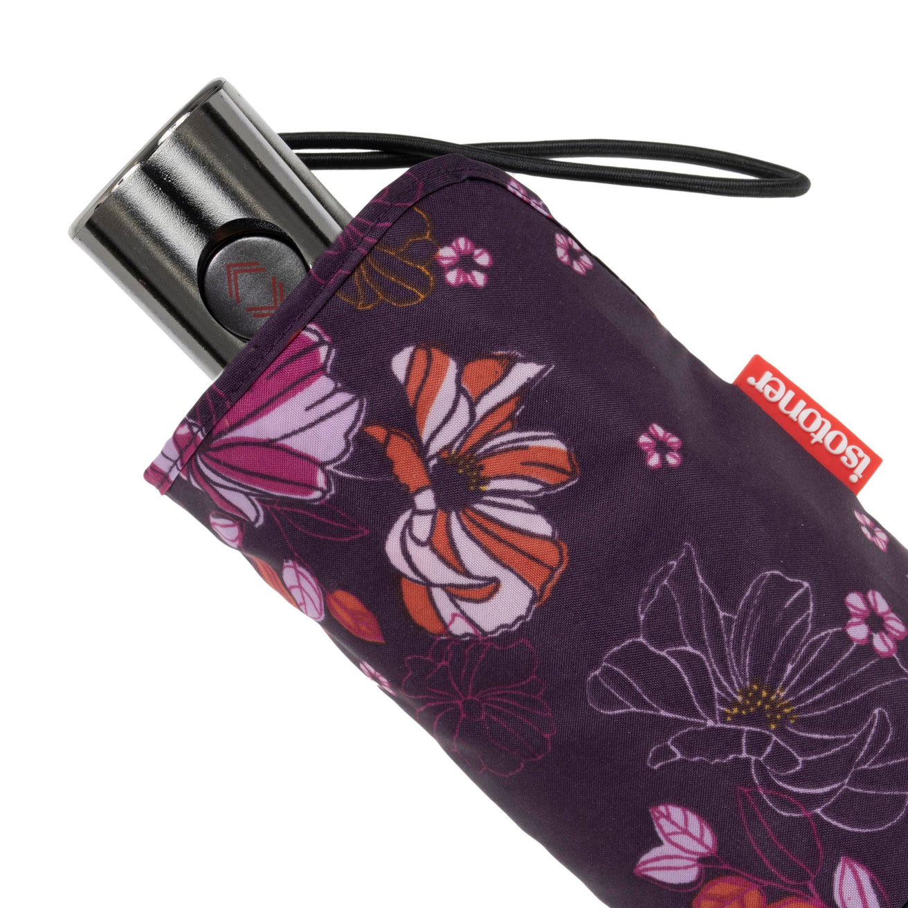 Paraguas ALPHA X-TRA RESISTENTE 23cm Flores Berenjena