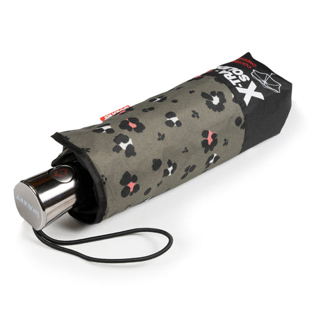 Paraguas X-TRA RESISTENTE ALPHA 23 cm Leopardo Caqui - Isotoner