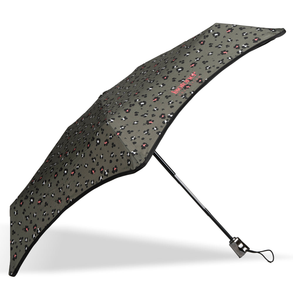 Paraguas X-TRA RESISTENTE ALPHA 23 cm Leopardo Caqui - Isotoner