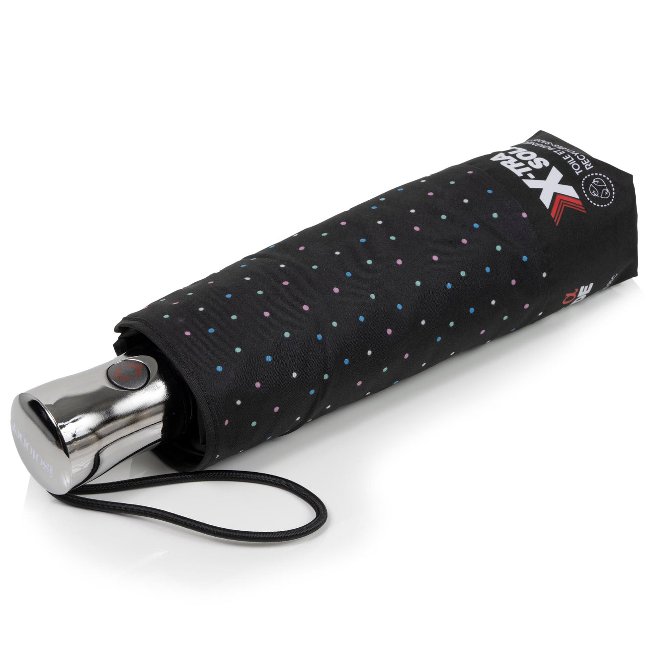 Paraguas X-TRA RESISTENTE ALPHA 28 cm Lunares Mini Negro