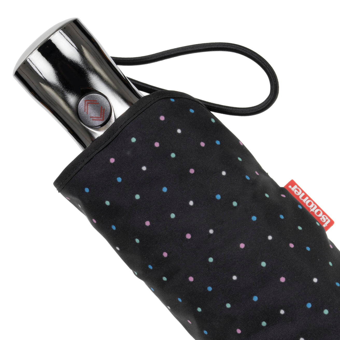 Paraguas X-TRA RESISTENTE ALPHA 28 cm Lunares Mini Negro