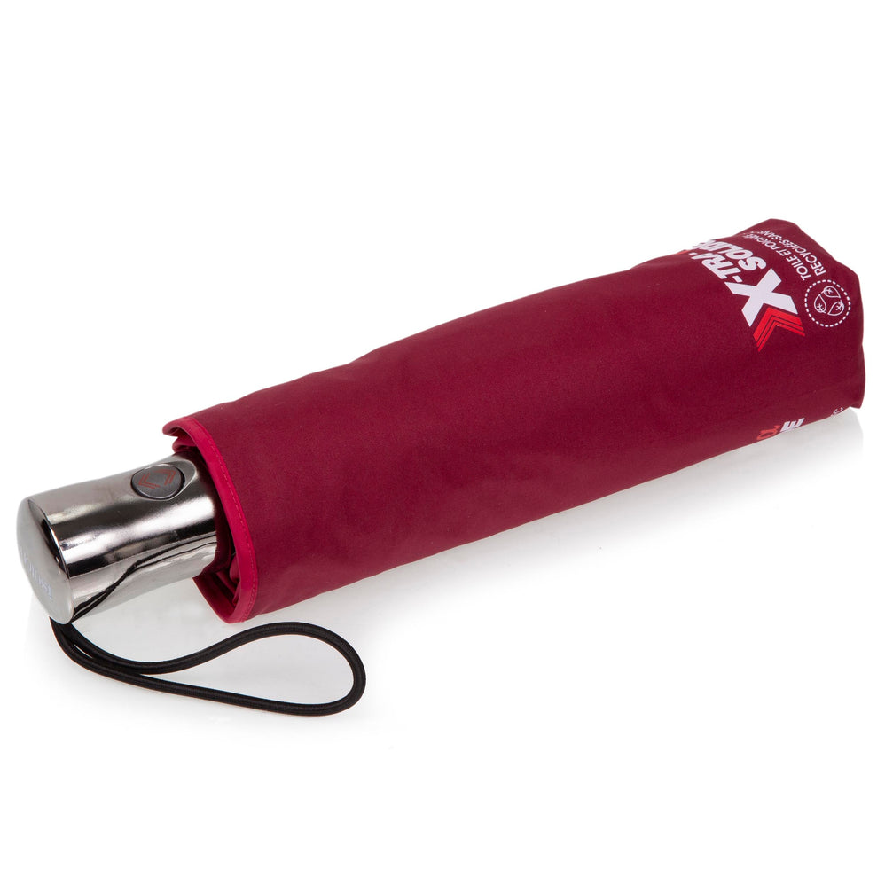 Paraguas ALPHA X-TRA RESISTENTE 28cm Burdeos ribete oscuro - Isotoner