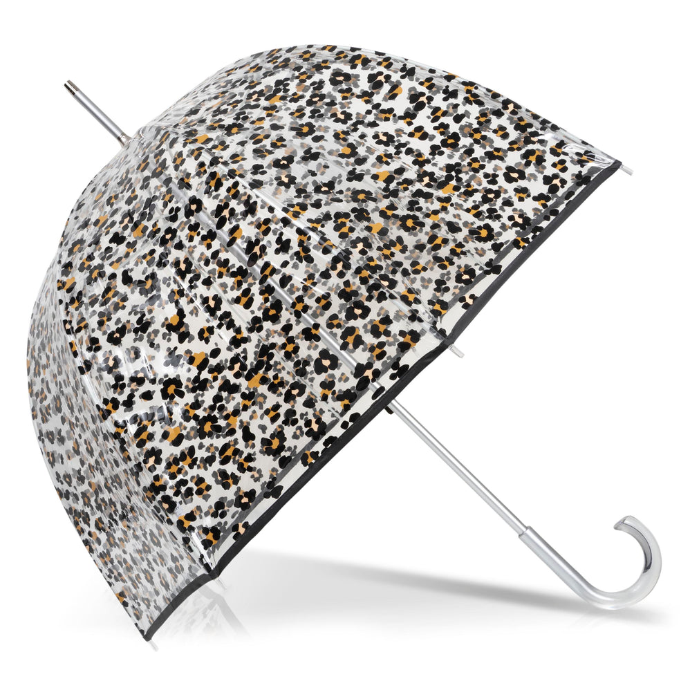 Paraguas transparentes de Paraguas transparentes de PVC/beige leopardo - Isotoner