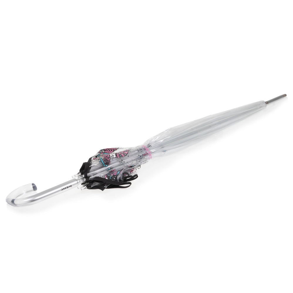 Paraguas Transparente PVC/Mariposa rosa - Isotoner