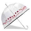Paraguas Transparente PVC/Pastel pvc/pavot sauvage Isotoner