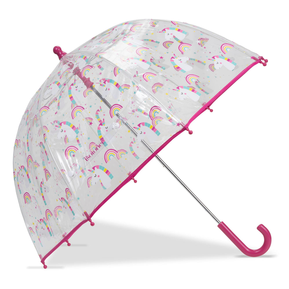 Paraguas Transparente Niños PVC/Unicornio arcoiris - Isotoner