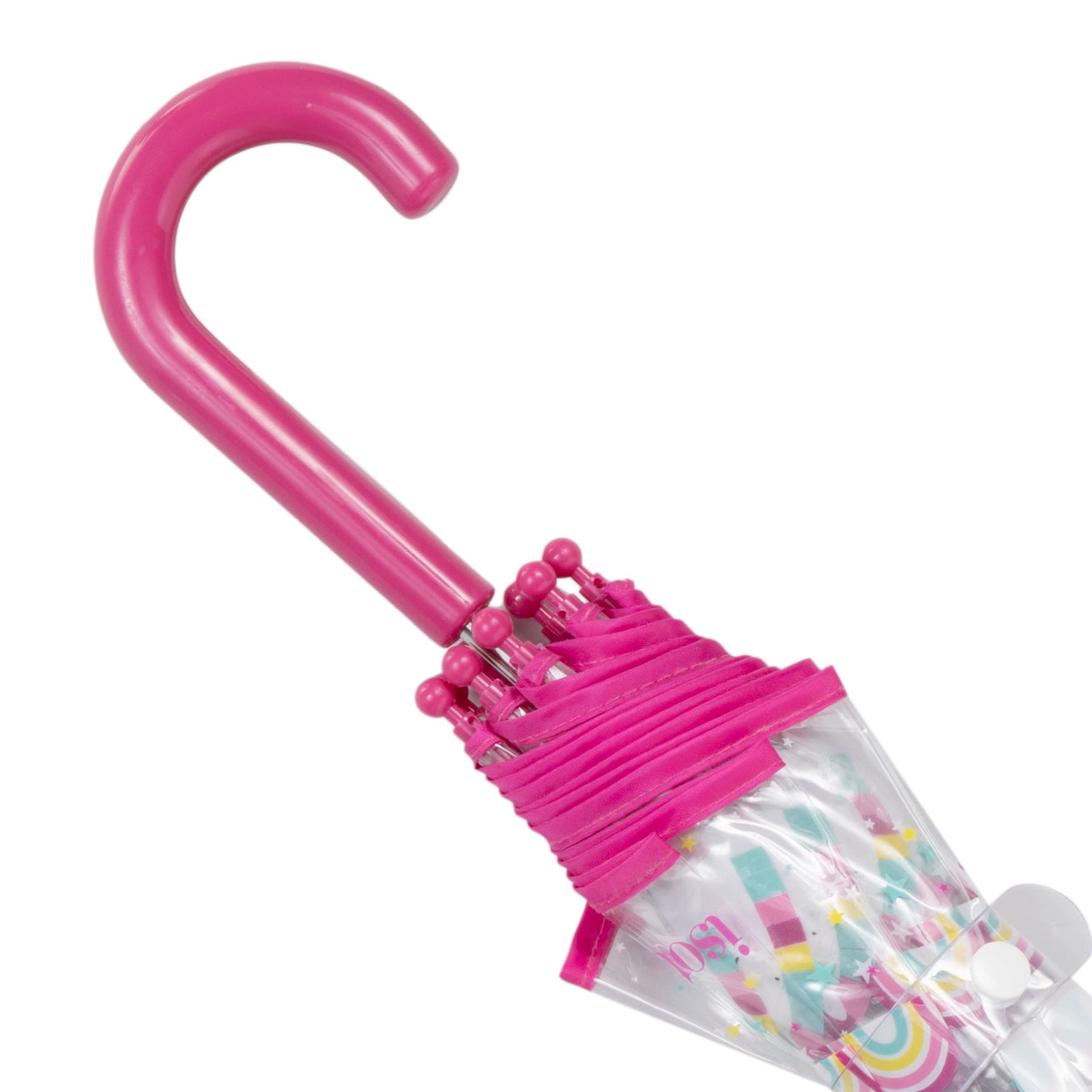 Paraguas Transparente Niños PVC/Unicornio arcoiris
