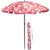 Sombrilla de playa Gris/Blanca fleurs tropicales Isotoner