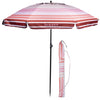 Sombrilla de playa Gris/Blanca rayure saumon Isotoner