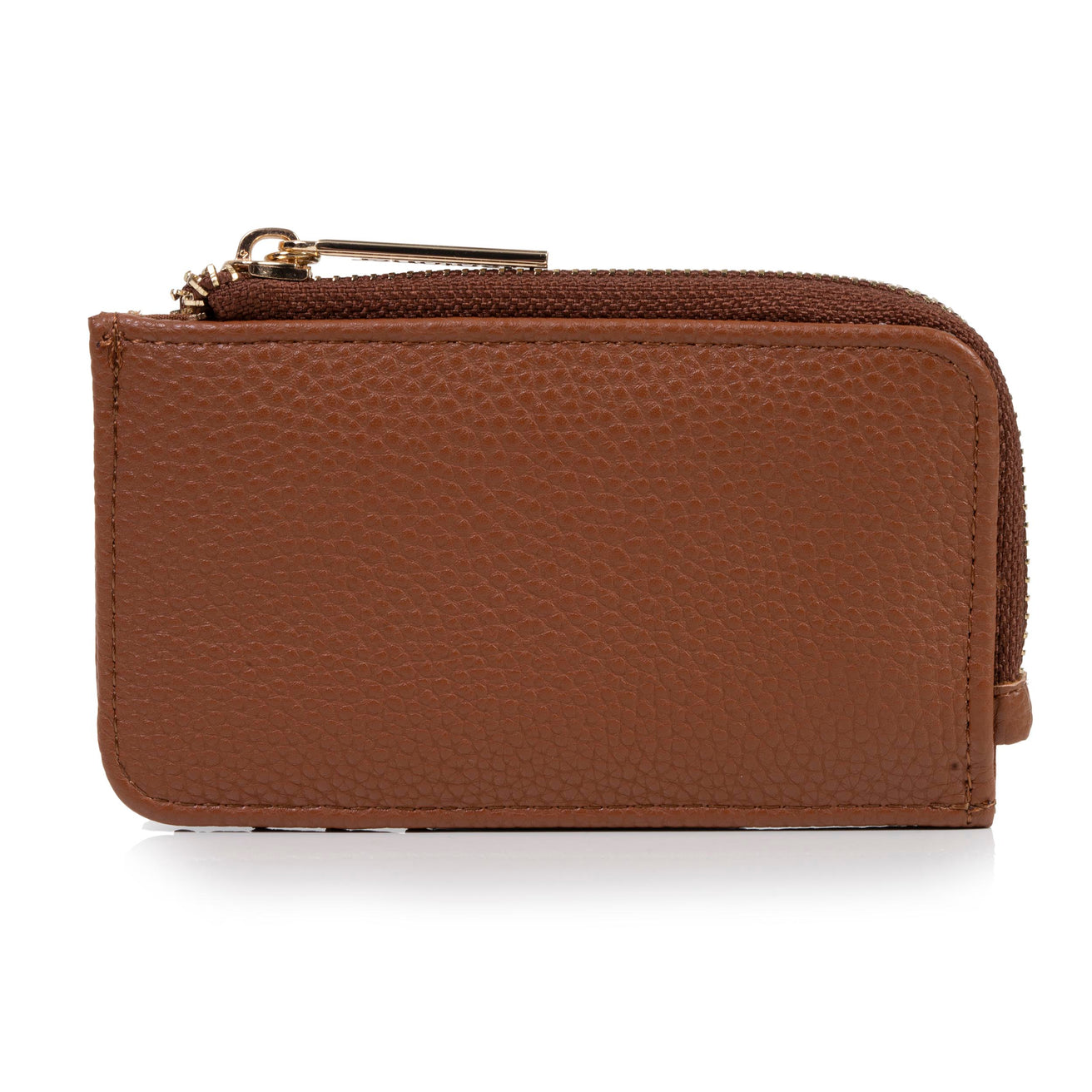 Tarjetero Mujer cremallera Camel