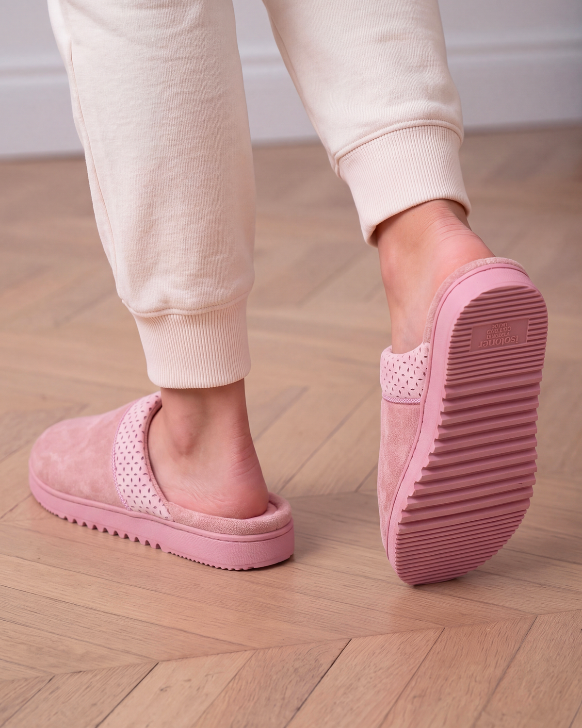 Mujer Zapatillas de casa Chinelas Rosa