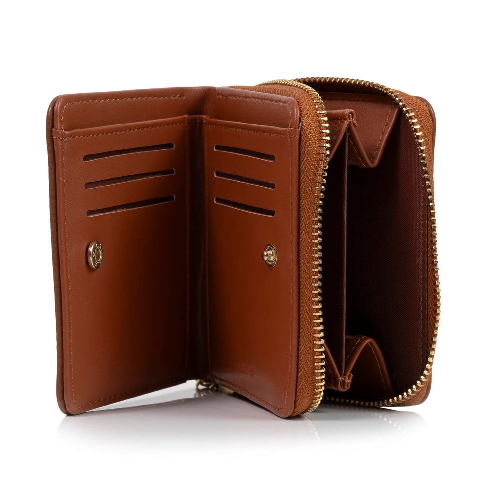 Cartera Mujer compacta Camel - Isotoner