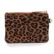 Cartera de leopardo con cremallera Mujer