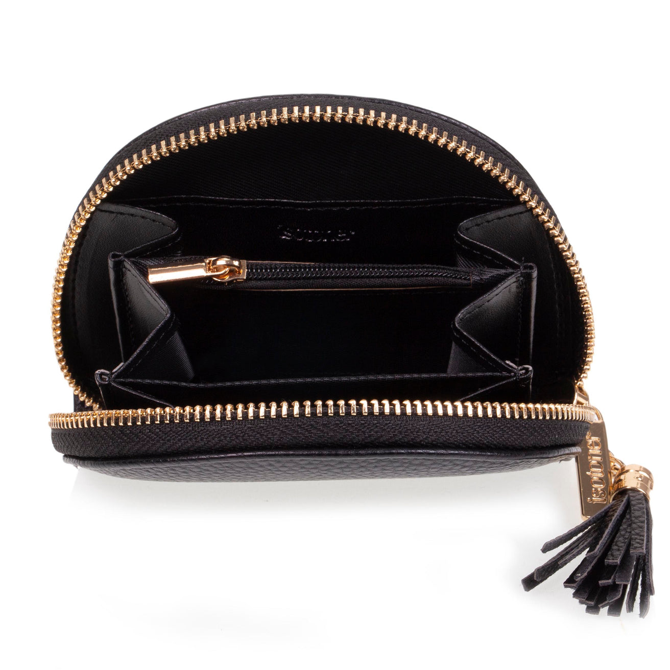 Cartera media luna Mujer Negro