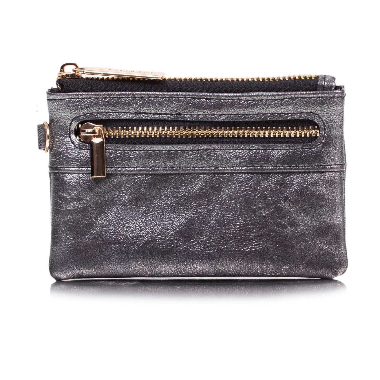 Cartera con cremallera Mujer Negro